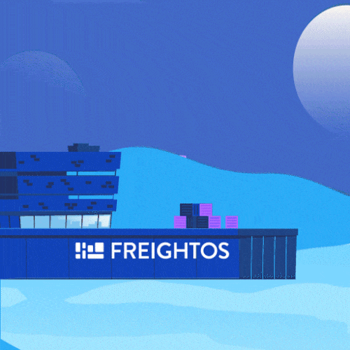 Several loaded cargo ships approach a cartoon pier that looks nervous and is sweating. The words "Pier Pressure" pop up on the screen.